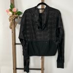 Zyia Active Black Full Zip Ultra Light Windbreaker Size Large Photo 4