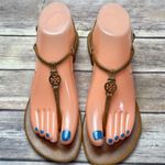 Tory Burch Emmy Sandals Tan Size 7 Photo 0