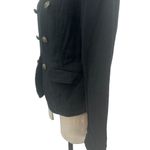 Free People Jagger Blazer Black Military Button Front Cotton Size Medium Photo 7