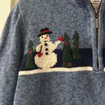 Breckenridge  snowman knit sweater size pL Photo 5