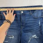 Maurice's Plus 18W Everflex High Rise Bermuda Shorts Distressed Stretch Denim Photo 11