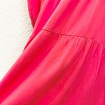 Shinestar  Coral Pink Tiered Puff Sleeves Summer Mini Dress Size M Photo 6