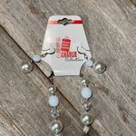 Charming Charlie NWT necklace & earring set white/pearl/crystal beads Photo 2