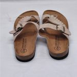 White Mountain Happier Footbed Sandals Minimalist Shoes Women's Size 6M Beige Photo 5