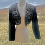 Niki Elegant Black Embroidered Women's Vintage Bolero Jacket Size M Photo 5