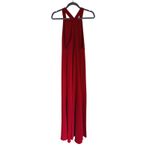 Jill Stuart NWT  Occasion High Neck Evening Gown A-line Maxi XS Red Formal Event Photo 3