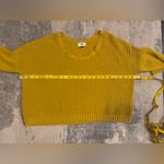 Old Navy Mustard Yellow Women's Crop Top Sweater Photo 4