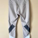 Apana  | Gray Sheer Swiss Dot Lace Panel Leggings Sz S Photo 3