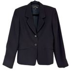 Anne Klein Ann Klein Black Red Dot Classic Blazer Jacket Womens 6 Preppy Academia Vintage Photo 0