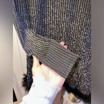 SheIn 🍾🪩NWOT New Years Privé Party Mock Neck Fuzzy Trim Glitter Bodycon Dress🍾🪩 Photo 4