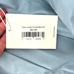 Aureum Sky Blue Vegan Leather Pleated Skirt Size Small Photo 9