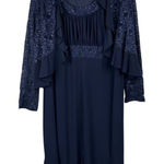 R & M Richards Navy 2-piece Dress Lace Jacket 18W Photo 0