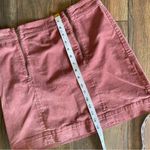 Madewell Pink Velvet Corduroy High Waisted Mini Skirt 6 Photo 9