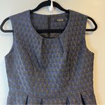 Our Style Dress Black & Blue Shimmery Mini Dress w/ Pleated Skirt Sz L GUC Size L Photo 2