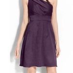 Jenny Yoo NWT  Hammered Satin One Shoulder Dress in Plum Photo 0
