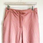 ZARA Mauve Blush Flat Front High Waist Cropped Dress Pants sz Medium Photo 3