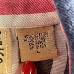 90s Vtg L Large Striped Button Up Shirt Sleeveless Grunge Boho Streetwear Hippie Photo 4