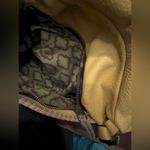 Oryany Womens Yellow & Tan Pebbled Leather Tote Shoulder Bag Multi Pockets Photo 6