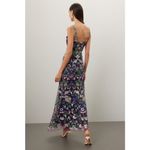 💕MARCHESA NOTTE💕 Embroidered Tulle Gown ~ Dark Purple Floral and Butterfly 10 Photo 4