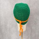 Green Crochet Cable Knit Turtle Mask Y2K Vintage Beanie Hat Cap OS Photo 3