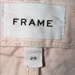 frame denim Frame - Le Jane Crop Light Pink Hem Straight Leg Denim Jeans Size 25 Photo 7