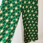 DIXIE GREEN BEIGE RETRO STYLE WIDE LEG PANTS MEDIUM Photo 4