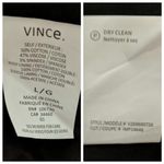 Vince  Textured Crew Neck Jacket Black Collarless L New Photo 7