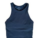 Varley Black Ribbed High Neck Long Line Sports Bra Size Medium Photo 0