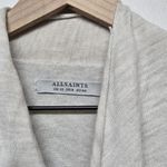 ALLSAINTS  Drina Merino Wool Avant Garde Women Beige Y2K Cardigan‎ Jumper US 8 Photo 2