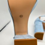 Allegra K Sandals Womens 8.5 Blue Chunky High Heels Ankle Strap Buckle NEW Photo 5