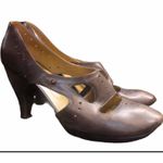 Coclico brown burnished leather wood Mary Janes 40 Women’s Size 10 Photo 5