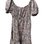 Blush Vintage cream dress with pink floral design women’s Sz M Spring Summer Y2K Photo 3