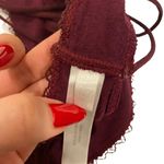 Urban Outfitters Strappy Back Lace Halter Bralette In Burgundy Photo 9