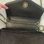 Anthropologie Anthropology Black Velvet Purse with Circle Faux Tortoise Handle/Shoulder Chain Photo 11