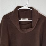 We The Free Elk Mountain Pullover Cowl Neck Brown Sweater Large Photo 2