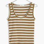 Madewell Ribbed Scoop Tank Top Hermann Stripe (XSmall) Photo 0