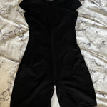 Pretty Little Thing Y2K Minimal Black Gym Unitard  Photo 0