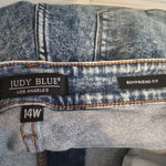 Judy Blue boyfriend fit acid wash distressed high waisted ankle women's 14W Photo 3