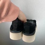 Franco Sarto  Size 9.5 Black Suede‎ Leather Slip On Sneaker Platform Casual Shoes Photo 2