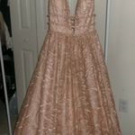 Jovani Rose Gold Prom Dress Photo 9