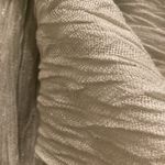 J.Crew Mint Green & Silver Metallic Fringe Trim Scarf Photo 8