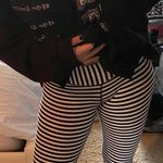 Lululemon Black And White Stripped Leggings Photo 0