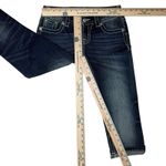 Miss Me  Jeans Signature Cuffed Capri 25 Thick Stitched Sequin Embroidered Wings Photo 7