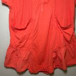 Daily Practice by Anthropologie Short Sleeve Tango Dress Coral Collared Size L Orange Size L Photo 3