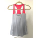 Athleta  Chi Tank Top Hot Pink Grey Mesh Racerback Lightweight Workout Shirt Sz M Photo 1
