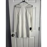 Lulus Women’s Lulu’s Living The Spotlight White Mesh Long Sleeve Mini Dress M Bride Photo 2