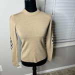 Burberry  Camel extra fine Merino wool knit elbow patch sweater XS Crew neck Photo 4