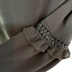 I.N. San Francisco  Off Shoulder Peplum Sleeve Mini Dress Olive Green Size S NWT Photo 7