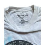 Pink Floyd Dark Side of the Moon Tie Dye Crop Top Raw Hem Size Large - GUC Photo 5