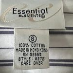 Vintage Essential Elements Shirt Womens 8 Cotton Professional Career Workwear White Photo 1